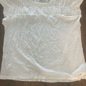 Lucky Brand White Lace Blouse